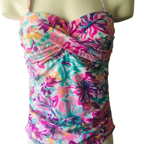 Stella Parker One Piece Swimsuit in Multi Color Size M - Picture 6 of 13